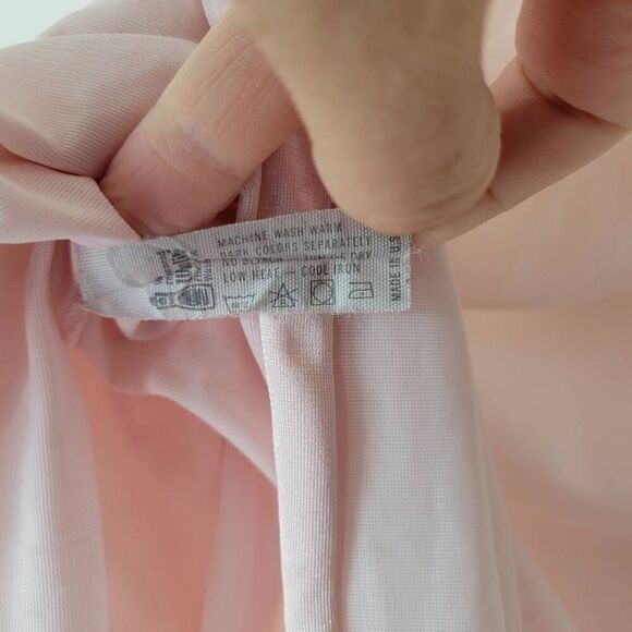 Vintage Vassarette Nylon Nightgown Women’s Medium Pink Made in USA Sleeveless - Picture 6 of 7